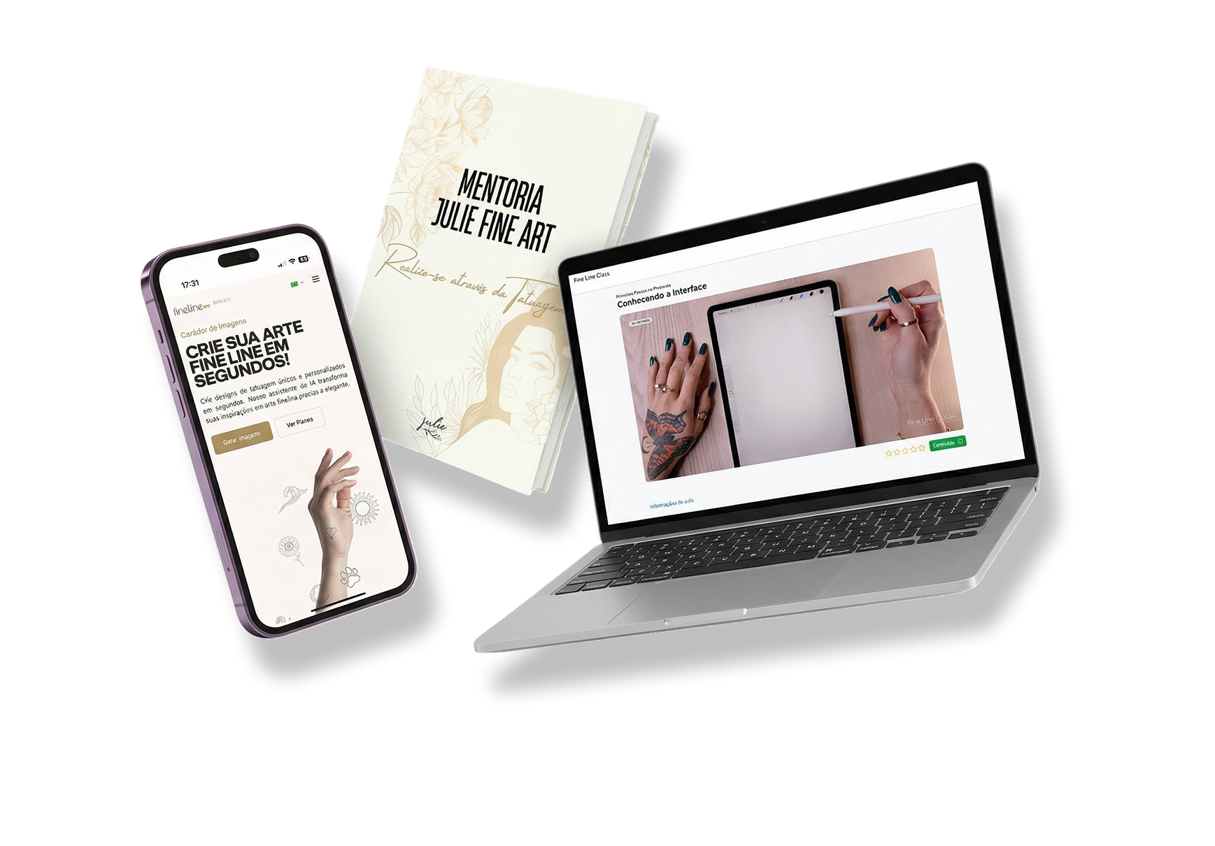 Kit de produtos exclusivos da mentoria
